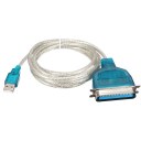 High Quality 1.5M USB 2.0 A Male to 36 Pin IEEE1284 Female Adapter Cable For Parallel Printer