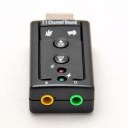 External USB 2.0 to 3D Audio USB Sound Card Adapter 7.1 Channel Headset Microphone 3.5mm Jack