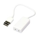 USB 2.0 Virtual 7.1 Channel 3D Audio Sound Card Adapter For Laptop PC WIN 7 Mac