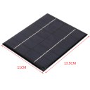 Grade Polycrystalline Silicon Solar Energy Panel 2W 6V Black
