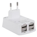 High quality 3.5A EU Wall Charger Multi USB 4 Ports AC Power Travel Adapter