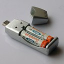 AA/AAA Rechargeable Battery New Fashion Practical Plastic USB Charger 