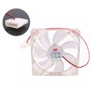 PC 12V 4Pin 12cm 120mm Transparent Color LED Case System Cooling Fan
