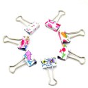 Lovely Cute Printing Style Clamp light Metal Binder Clips/Paper Clips/Clamps lights