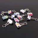 Lovely Cute Printing Style Clamp light Metal Binder Clips/Paper Clips/Clamps lights