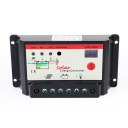 30A Solar Controller Black Mini Solar Controller Intelligent Home Appliances ABS
