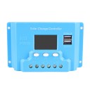 LCD Display 10A Solar Controller ABS Material Blue Portable Household