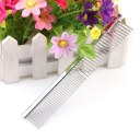 Pet Dog Cat Stainless Steel Massage Comb Long Hair Shedding Grooming Flea Comb