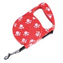 Retractable Dog Cat Leash Pet Collar Traction Rope Training Leashes Pink