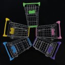 Multi Color Mini Supermarket Shopping Cart Trolley Pet Bird Parrot Hamster Toy