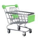 Multi Color Mini Supermarket Shopping Cart Trolley Pet Bird Parrot Hamster Toy