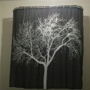 Black Snow Big Tree Printed Polyester Shower Curtain Bathroom Curtain Hot Sell