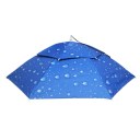Windproof Sun Rain Double Umbrella Hat Fishing Outdoor Shade Camping Headwear