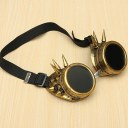 Rivet Vintage Steampunk Goggles Glasses Welding Punk Cosplay Brass