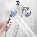 Shower Head Handheld & Fixed Shower Combo 6PCS Showerhead Set With Shower Hose
