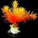 10pcs/lot Plastic Aquarium Decorations Artificial Plants Fish Tank Grass Flower 