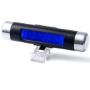 2  In 1 Blue Backlight Clip-on Car Auto Bicycle Digital LCD Clock Thermometer