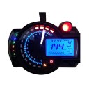 LCD Digital Speedometer Universal Motorcycle Dirt Bike Tachometer Odometer Gauge