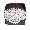 80 Color Twin Tip Marker Pen Broad Touch Five Graphic Markers Sketch Plastic