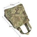 Photo Camouflage Camera Lens Bean Bag with Head Mounting Plate Outdoor Sandbags