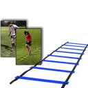 Blue 9 Sections Sports Agility Speed Footwork Soccer Football Training Ladder