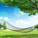 Fashion Outdoor Garden Mesh Hammock Traveling Camp Outdoor Swing Bed 2 Colors