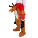 Adult Costume Carry Me Novelty Elk Reindeer Ride On Christmas Fake Leg Pants