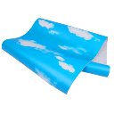0.45 x 10M PVC White Clouds Blue Sky Prepasted Self-adhesive Contact Wallpaper
