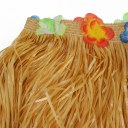 Flower Edge PP Artificial Grass Table Skirt Tropical Luau Party Picnic Tableware