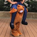 Halloween Teddy Bear Stuffed Ride on Me Carry Back Fancy Dress Costume Pants