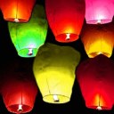 Wish Party Wedding 30 Colorful Paper Chinese Lanterns Sky Fly Candle Lamp 