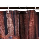 Kashang Classical Red Brown Barn Wooden Door Pattern Background Shower Curtain
