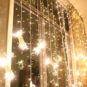 3x3M 300 LED Warm White LED Light Curtain String Fairy Lights Xmas Wedding Party