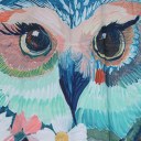 150 x 180cm Colorful Owl Polyester Waterproof Bathroom Shower Curtain w/12 Hooks
