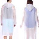 Portable Women/Men Waterproof Jacket Clear PVC Raincoat Rain Coat Hooded Poncho