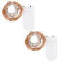 2/6sets LED Copper Wire Battery Box String Lights Decor Outdoor LED Fairy Light