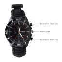 16 in 1 Water Resistant Survival Tactical Emergency Watch Compass Hiking Camping