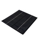 Monocrystalline 6Watt 18Volt Solar Panel Electronic Long Service Life Black