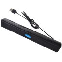 Mini Loud Speaker Long Strip Laptop Speaker USB2.0  Black