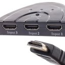 HDMI 3 input 1 output Switch Black
