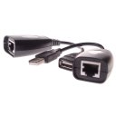 USB To RJ45 Network Cable Extender 50m Black