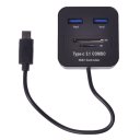 USB3.1 Type-C Port HUB+Card Reader COMBO With OTG Function