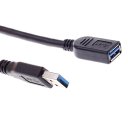 RXC 30cm USB3.0 AM-F High Speed Extension Cable BK