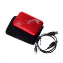 2.5 inch USB2.0 HDD Enclosure, Mobile Hard Disk Box , Red