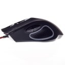 5 Keys Wired Game Mouse with Lighting Black