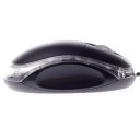 Classical Optical Wired Mouse with Lighting Display Black
