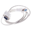 VGA Male to VGA Female 9 Pin Connection Cable 1.2 Meters Gray