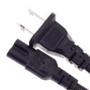 US Standard Plug Power Cord 1.2 Meters White with Black