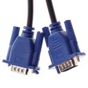 VGA Male to VGA Male Connection Cable Line 1.5 Meters Blue with Black