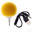 Wired 3.5mm Audio Plug Speaker Yellow
